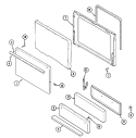DOOR / DRAWER (31203PAx) Diagram and Parts List for 31203PAQ  Magic Chef Range