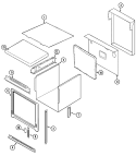 Part Location Diagram of 71001812 Whirlpool Hinge Plate