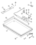 BODY Diagram and Parts List for CCG2422W  Jenn-Air Cooktop