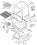 Part Location Diagram of 74002595 Whirlpool COVER, FAN ASSEMBLY.
