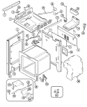 BODY Diagram and Parts List for CHG9830BAB  Maytag Range