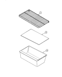 SHELVES & ACCESSORIES Diagram and Parts List for RB150AM  Magic Chef Refrigerator