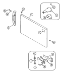 FREEZER OUTER DOOR Diagram and Parts List for RB150AM  Magic Chef Refrigerator