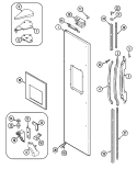 FREEZER OUTER DOOR Diagram and Parts List for RSW2700EKE  International Refrigerator