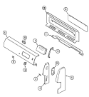 CONTROL PANEL Diagram and Parts List for CRG7400CAL  Maytag Range