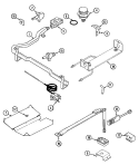 GAS CONTROLS Diagram and Parts List for CRG7400CAL  Maytag Range