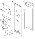 FRESH FOOD INNER DOOR Diagram and Parts List for RSW2200EAM  Maytag Refrigerator
