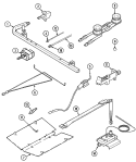 GAS CONTROLS Diagram and Parts List for GA3170MPAW  Admiral Range