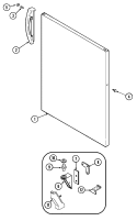 FRESH FOOD OUTER DOOR Diagram and Parts List for RB170AV  Magic Chef Refrigerator