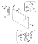 FREEZER OUTER DOOR Diagram and Parts List for RB171ALV  Magic Chef Refrigerator