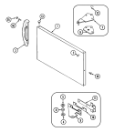 FREEZER OUTER DOOR Diagram and Parts List for GT15A6A  Admiral Refrigerator