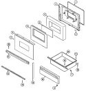 Part Location Diagram of 74001701 Whirlpool NLABAFFLE, DOOR