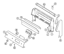 CONTROL PANEL Diagram and Parts List for 3428PVA-D  Magic Chef Range