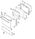 Part Location Diagram of 3801F278-51 Whirlpool NLABRACKET, PANEL