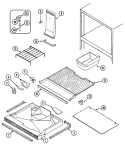FREEZER COMPARTMENT Diagram and Parts List for CT19Y4FW  Crosley Refrigerator