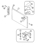 FREEZER OUTER DOOR Diagram and Parts List for NT177PW  Norge Refrigerator