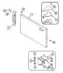 FREEZER OUTER DOOR Diagram and Parts List for GT17A7A  Admiral Refrigerator