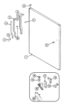 FRESH FOOD OUTER DOOR Diagram and Parts List for GT17B2N3EA  Admiral Refrigerator