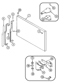 FREEZER OUTER DOOR Diagram and Parts List for GT17B2N3EA  Admiral Refrigerator