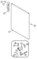 FRESH FOOD OUTER DOOR Diagram and Parts List for GT19A4A  Admiral Refrigerator