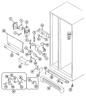 FRESH FOOD COMPARTMENT Diagram and Parts List for RSW2200EAM  Maytag Refrigerator