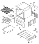 OVEN / BASE Diagram and Parts List for A31713XAAL  Admiral Range