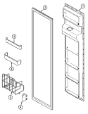 FREEZER INNER DOOR Diagram and Parts List for JRSD2790A  Jenn-Air Refrigerator