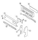 CONTROL PANEL Diagram and Parts List for GC3211SXAW  Maytag Range