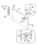 FREEZER OUTER DOOR Diagram and Parts List for NT173PA  Norge Refrigerator