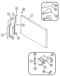 FREEZER OUTER DOOR Diagram and Parts List for JRTD229B  Jenn-Air Refrigerator