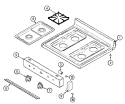 Part Location Diagram of 74002724 Whirlpool END CAP, MANIFOLD PANEL (BLK)