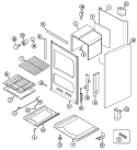 Part Location Diagram of 4002W129-80 Whirlpool BACK, MAIN