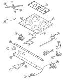 Part Location Diagram of 7733P052-60 Whirlpool KNOB **NLA*