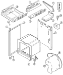 BODY Diagram and Parts List for GM3211GXAW  Magic Chef Range
