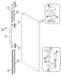 FRESH FOOD OUTER DOOR Diagram and Parts List for RCW2010DAE  Maytag Refrigerator
