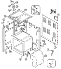 BODY Diagram and Parts List for C3868VYV  Magic Chef Range