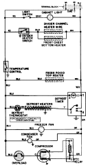WIRING INFORMATION Diagram and Parts List for GT23B6N3EA  Admiral Refrigerator