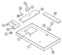 BODY Diagram and Parts List for CCE3531B  Jenn-Air Cooktop