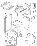 BODY Diagram and Parts List for CRG7500CGW  Maytag Range