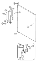 FRESH FOOD OUTER DOOR Diagram and Parts List for GT15B2N3EA  Admiral Refrigerator
