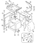 BODY Diagram and Parts List for FCG20600A  Jenn-Air Range