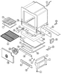 OVEN / BASE Diagram and Parts List for FCG20600A  Jenn-Air Range