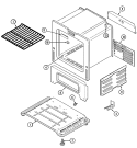 OVEN / BASE Diagram and Parts List for A31700PAWT  Admiral Range