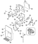 Part Location Diagram of 69832-1 Whirlpool SWITCH, LOCKOUT (W/NUT)