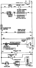 WIRING INFORMATION Diagram and Parts List for GT15B4N3EA  Admiral Refrigerator