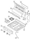 Part Location Diagram of 74002637 Whirlpool END CAP, PANEL (LT-BLK)