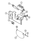 SOAP DISPENSER Diagram and Parts List for CDB3100AWE  Magic Chef Dishwasher
