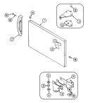 FREEZER OUTER DOOR Diagram and Parts List for CT19Y4FW  Crosley Refrigerator