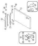 Part Location Diagram of 67932-19 Whirlpool NLANTRIM, FRZ. HANDLE EXT.