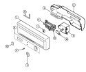 CONTROL PANEL Diagram and Parts List for DU6500V  Magic Chef Dishwasher